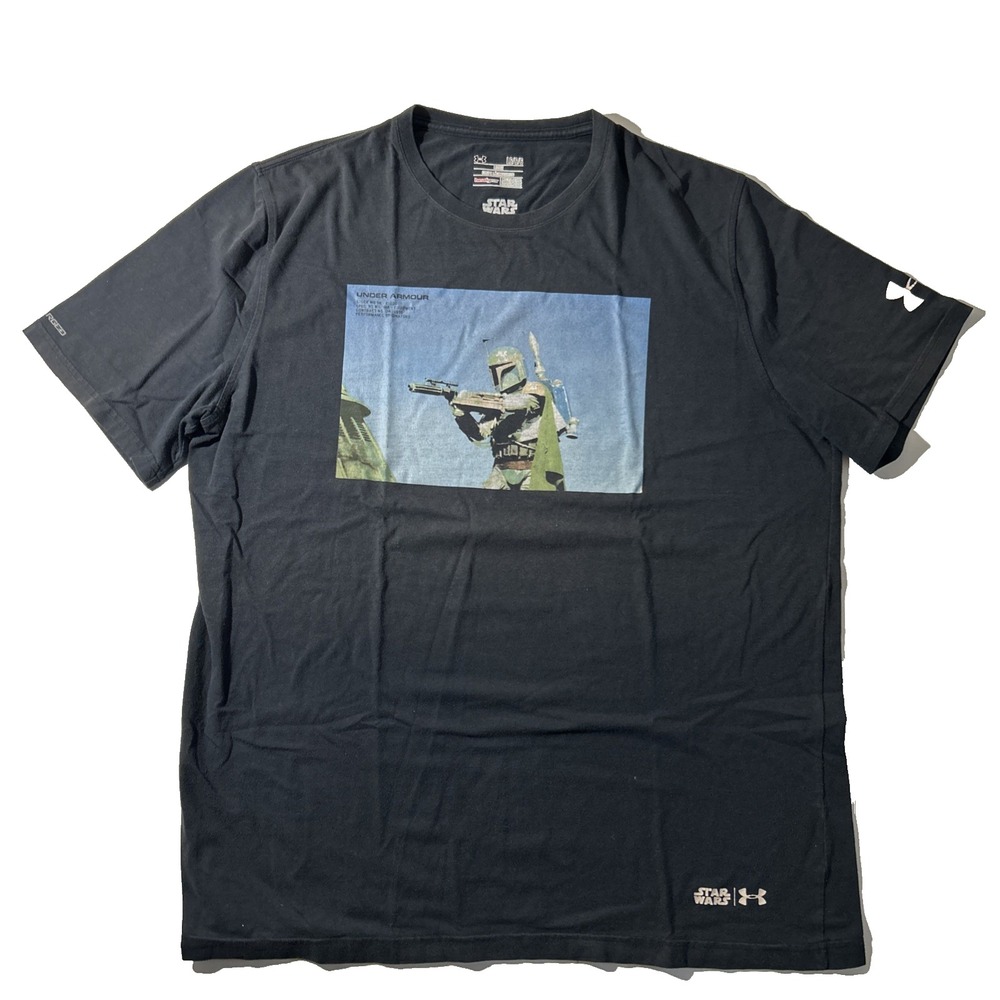 Star Wars Mens L Boba Fett Bounty Hunter Under Armour T-shirt Loose Heatgear